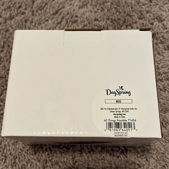 NIB “All things possible” Ceramic Mug - Picture 6 of 7